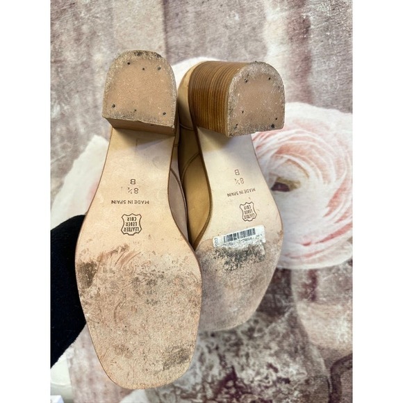 VTG Aldora Chukka Boot Suede Leather Heeled Spain 8.5 B Square Toe - Picture 8 of 8